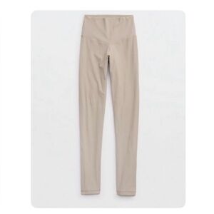 OFFLINE By Aerie Real Me XTRA Ribbed Leggings - size large - stone harbor